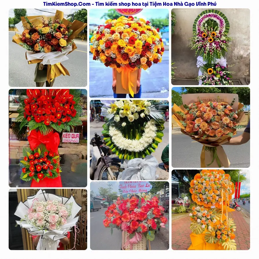Tiệm Hoa Nhà Gạo - Tiệm Hoa Xã Vĩnh Phú