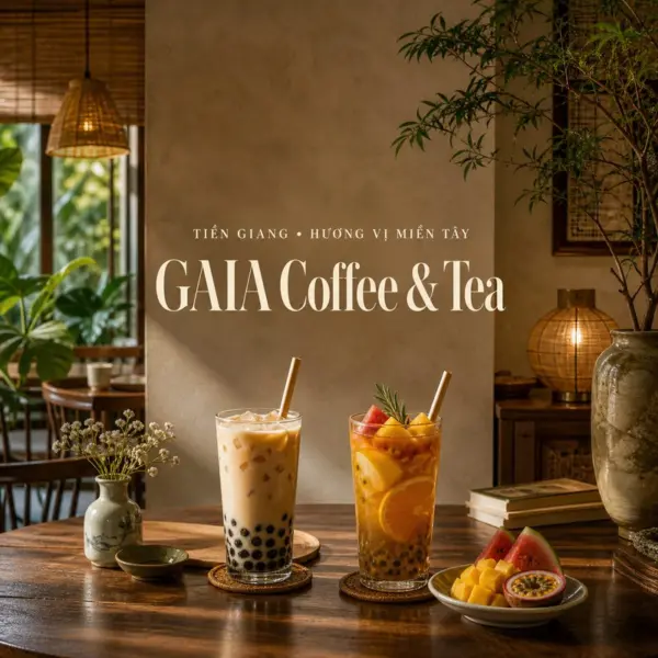 Khám phá GAIA Coffee & Tea giữa lòng Mỹ Tho
