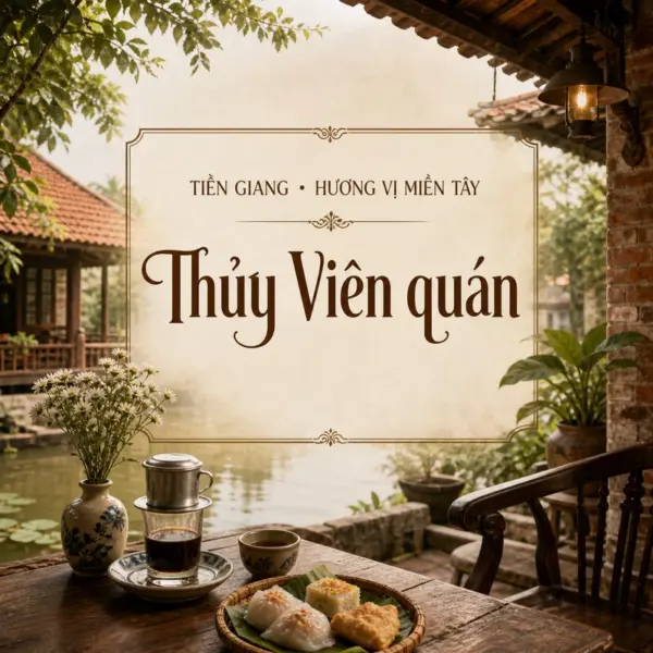 Thủy Viên quán, góc cà phê hoài cổ và bình yên ở Mỹ Tho