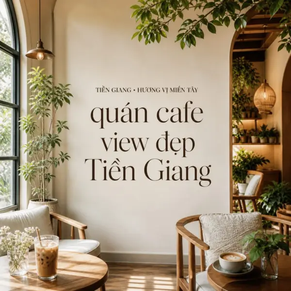 Gợi ý 5 quán cà phê có không gian đẹp tại Tiền Giang
