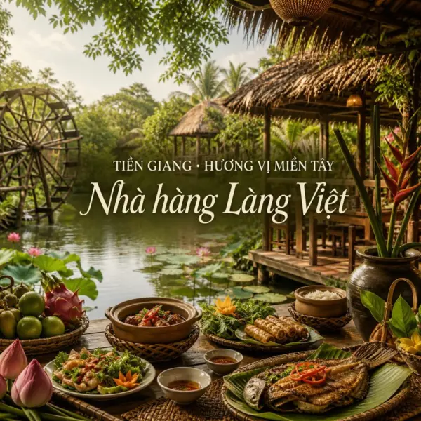 Ghé Nhà hàng Làng Việt thưởng thức ẩm thực tại Mỹ Tho