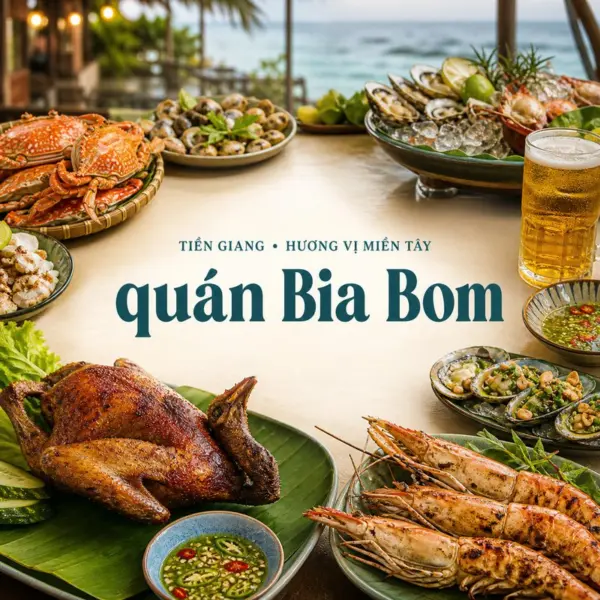 Khám phá thực đơn gà sao và hải sản tại Bia Bom