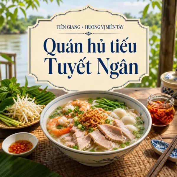 Ghé Tuyết Ngân thưởng thức hủ tiếu Mỹ Tho