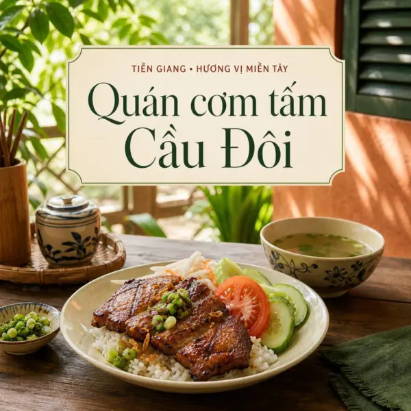 Khám phá hương vị cơm tấm Cầu Đôi tại Mỹ Tho