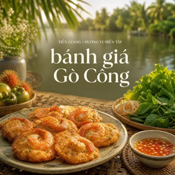 Bánh giá Gò Công, món bánh vàng giòn của Chợ Giồng