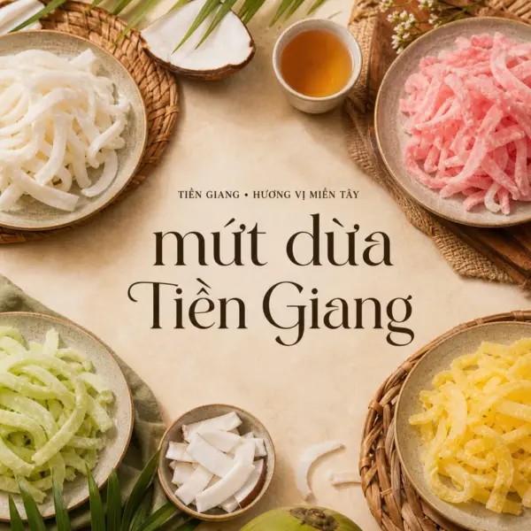 Mứt dừa Tiền Giang và câu chuyện làng nghề Hòa Khánh