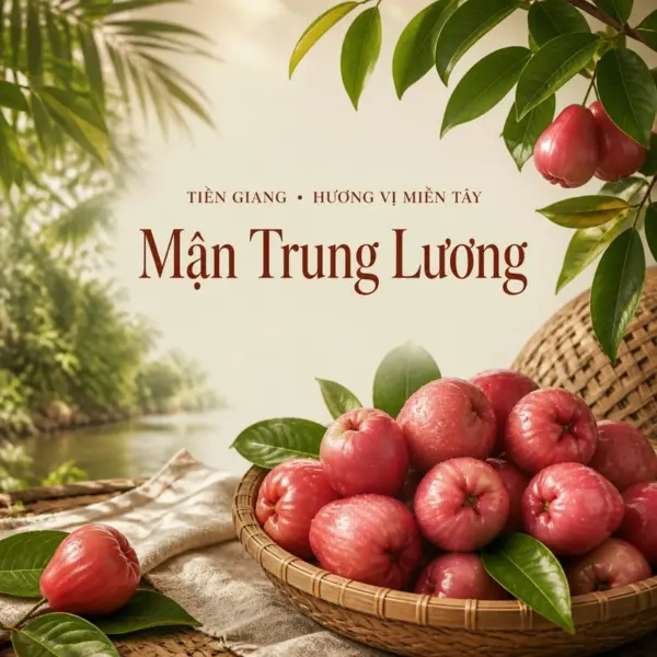 Mận Trung Lương, trái ngọt hồng đào của Tiền Giang