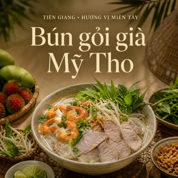 Bún gỏi già Mỹ Tho và nét duyên ẩm thực miền Tây