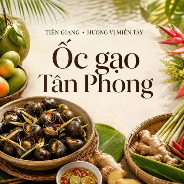 Ốc gạo Tân Phong, hương vị dân dã của miền Tây