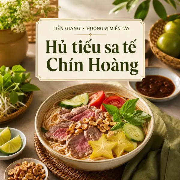 Hủ tiếu sa tế Chín Hoàng và nét vị Triều Châu ở Mỹ Tho