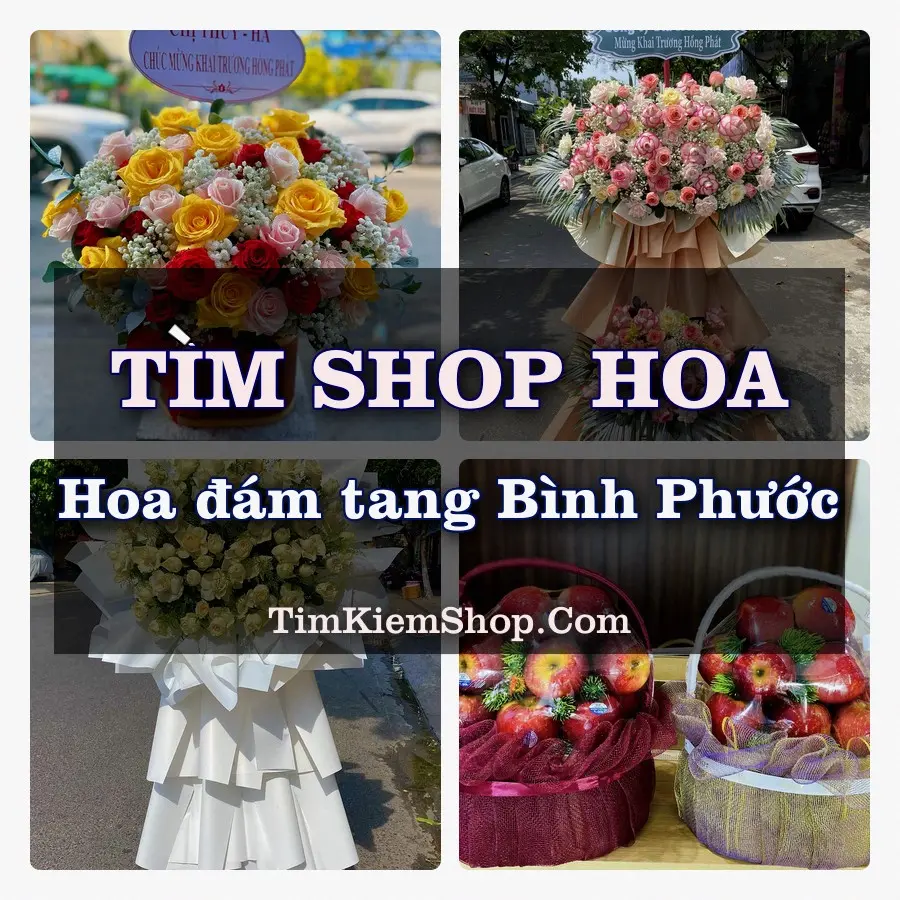 Tìm Shop Đặt Hoa Đám Tang Bình Phước