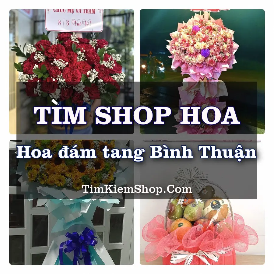 Tìm Shop Đặt Hoa Đám Tang Bình Thuận