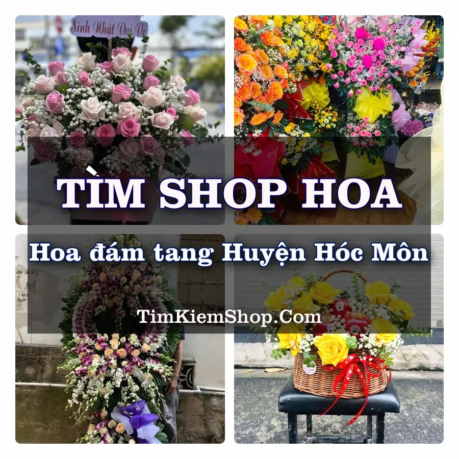 Tìm Shop Đặt Hoa Đám Tang Huyện Hóc Môn