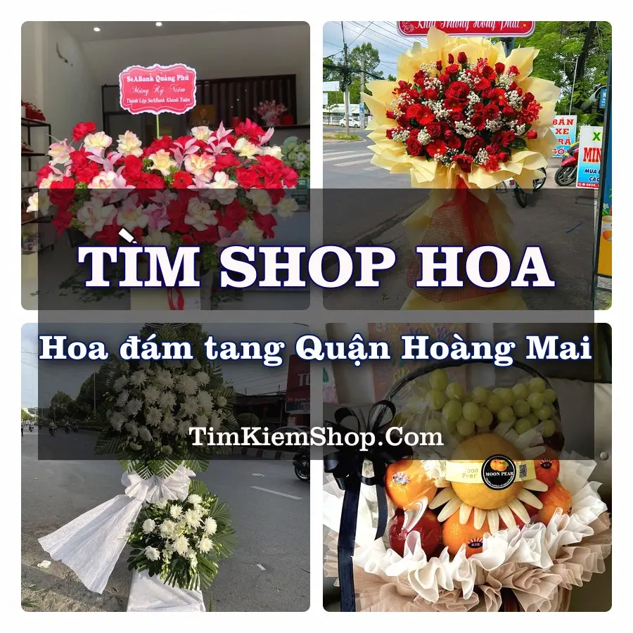 Tìm Shop Đặt Hoa Đám Tang Quận Hoàng Mai