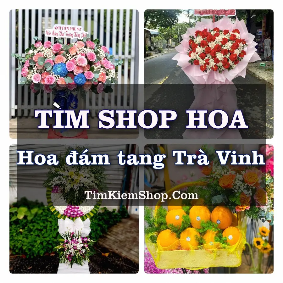 Tìm Shop Đặt Hoa Đám Tang Trà Vinh
