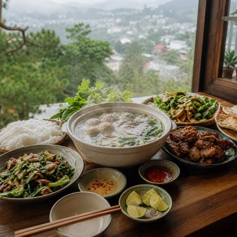 Top 15 nhà hàng món ngon Đà Lạt cho bữa tối đáng nhớ