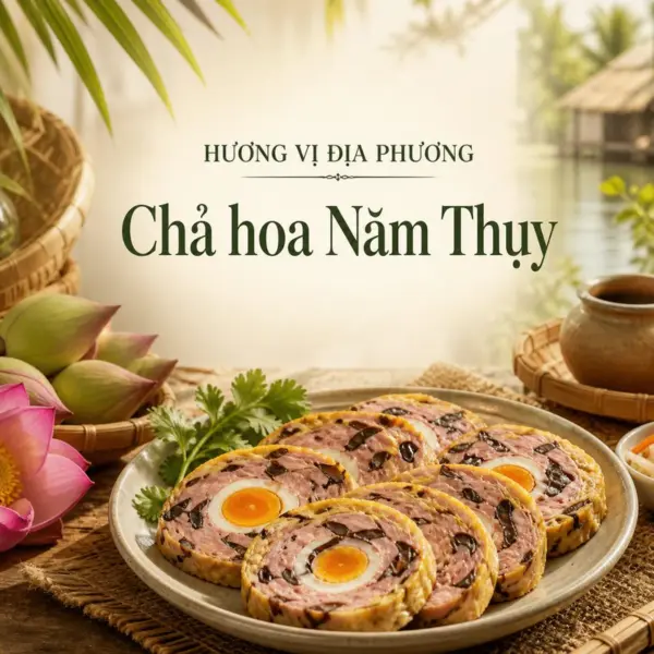 Chả hoa Năm Thụy và hương vị đặc trưng của Trà Vinh