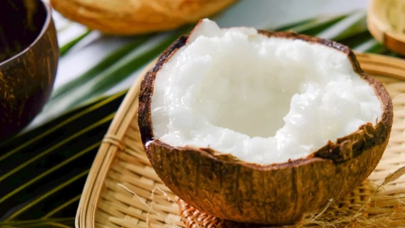 Dừa sáp đông đá
