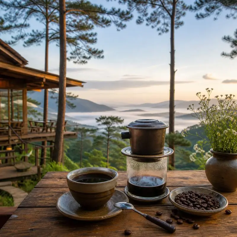 Trên Đồi Có Mây Coffee Đà Lạt: điểm ngắm mây giữa rừng thông