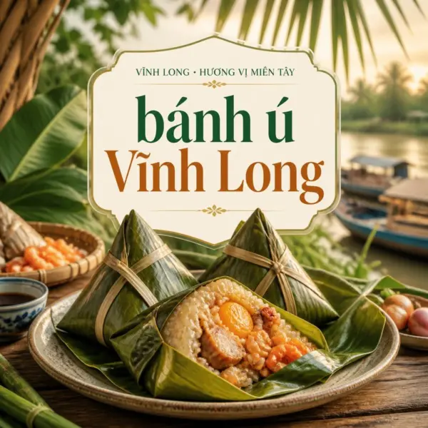 Bánh ú Vĩnh Long, thức quà đậm vị miền Tây