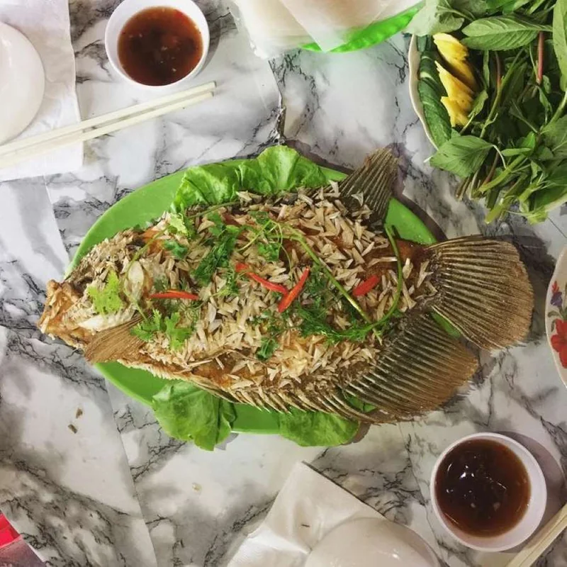 Cá tai tượng chiên xù