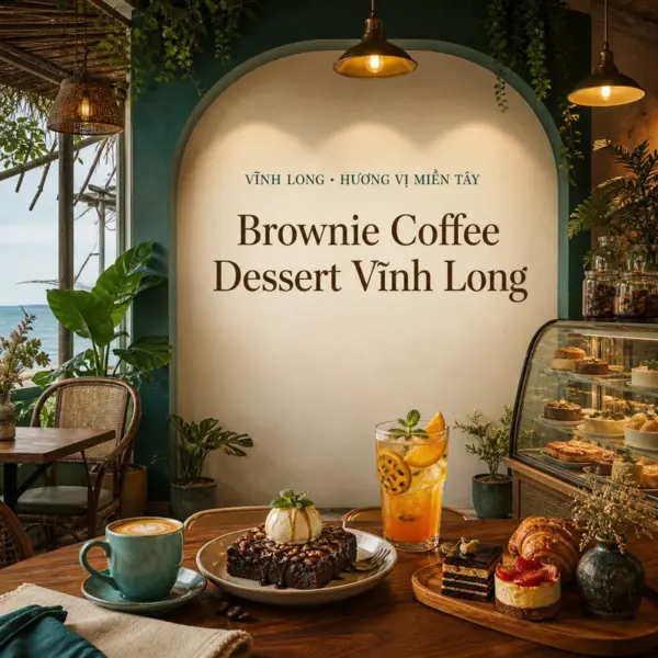 Khám phá Brownie Coffee Dessert với đồ uống, bánh và món mặn
