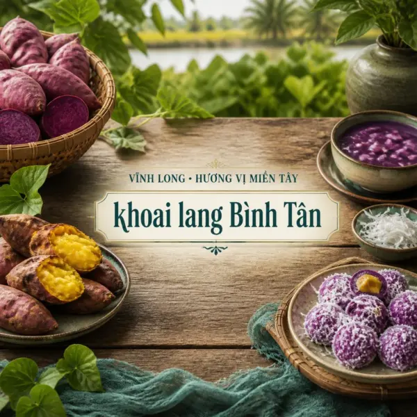 Khoai lang Bình Tân, vị ngọt bùi từ ruộng đồng Vĩnh Long
